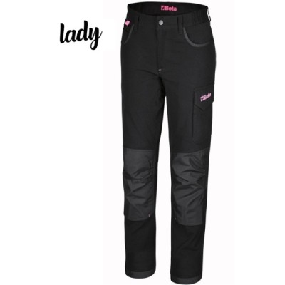 BETA ART. 7818 LN PANTALONI DA LAVORO LADY MULTITASCHE IN CONTONE TG. S - XXXL