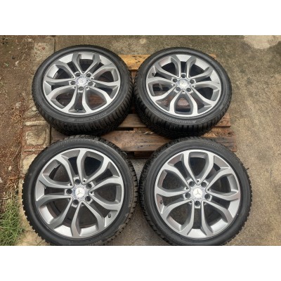 4 RUOTE COMPLETE DI CERCHI MERCEDES GOMME BRIDGESTONE 225/45R17