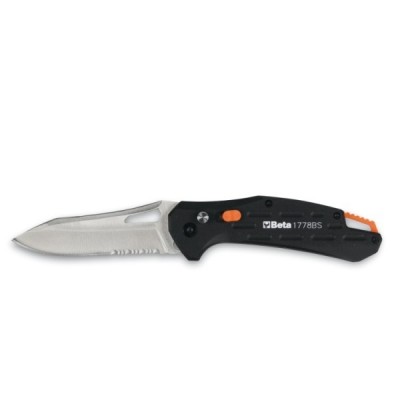 BETA ART. 1778BS COLTELLO A SERRAMANICO CON LAMA SEGHETTATA CM. 10