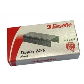 ESSELTE STAPLES PUNTI PER SPILLATRICI 24/6 PZ. 1000 ESSELTE STAPLES PUNTI PER SPILLATRICI 24/6 PZ. 1000