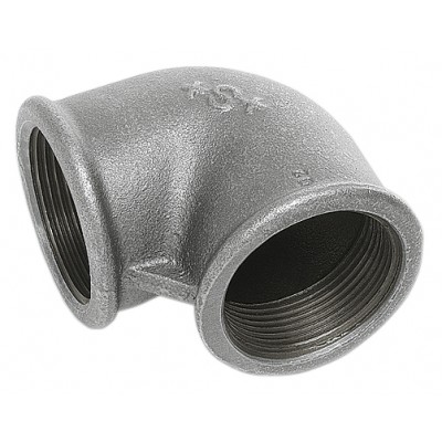 GOMITO IN GHISA ZINCATO FILETTATO 90° F/F DIAM. 3"