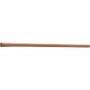 MANICO LEGNO PER ZAPPA OCCHIO OVALE FAGGIO SM. MM 50X38 CM 130h.