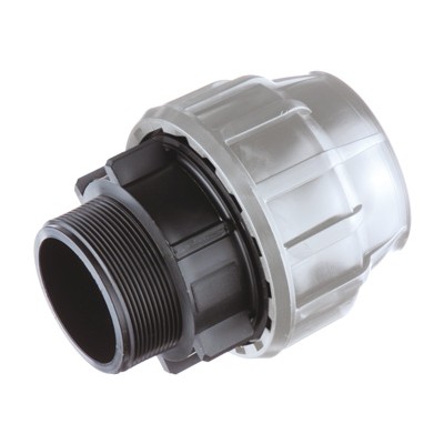 RACCORDO MASCHIO TUBO NERO 40X1