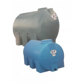Serbatoio Acqua Cisterna in Polietilene Cilindrico Orizzontale Grigio cm. 122x62x72h. lt. 300 Serbatoio Acqua Cisterna in Polietilene Cilindrico Orizzontale Grigio cm. 122x62x72h. lt. 300