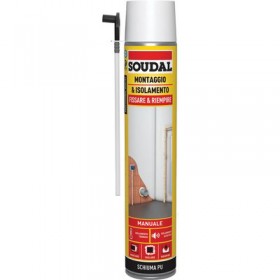 SOUDAL SCHIUMA POLIURETANICA UNIVERSALE MANUALE ML 750 SOUDAL SCHIUMA POLIURETANICA UNIVERSALE MANUALE ML 750