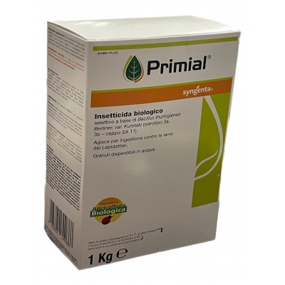 SYNGENTA PRIMIAL INSETTICIDA BIOLOGICO A BASE DI Bacillus thuringiensis Berliner Kurstaki KG. 1