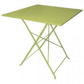 TAVOLO PIEGHEVOLE QUADRATO DI COLORE VERDE CM. 70x70x71 TAVOLO PIEGHEVOLE QUADRATO DI COLORE VERDE CM. 70x70x71