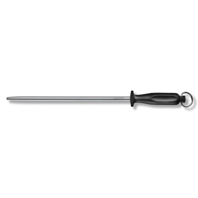 VICTORINOX ACCIAINO TONDO PER MACELLAIO MANICO NERO CM. 30