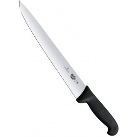 VICTORINOX COLTELLO PER COTOLETTE MANICO IN FIBROX NERO LAMA IN ACCIAIO INOX CM. 30 5.5503.30 VICTORINOX COLTELLO PER COTOLETTE MANICO IN FIBROX NERO LAMA IN ACCIAIO INOX CM. 30 5.5503.30