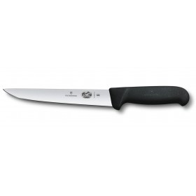 VICTORINOX COLTELLO DA MACELLO MODELLO SCANNARE MANICO IN FIBROX NERO LAMA INOX CM. 18 5.5503.18 VICTORINOX COLTELLO DA MACELLO MODELLO SCANNARE MANICO IN FIBROX NERO LAMA INOX CM. 18 5.5503.18