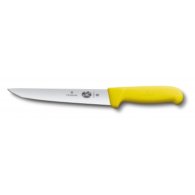 VICTORINOX COLTELLO SCANNARE MANICO GIALLO LAMA CM. 18
