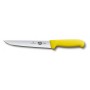 VICTORINOX COLTELLO SCANNARE MANICO GIALLO LAMA CM. 18