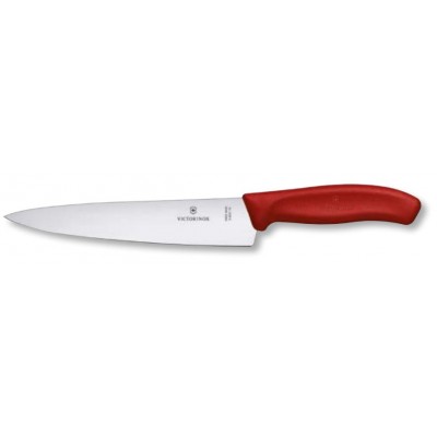 VICTORINOX COLTELLO DA CUCINA MANICO ROSSO LAMA CM. 19