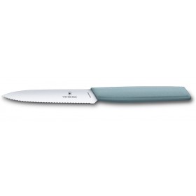 Victorinox Coltello Spelucchino Manico arona lama Seghettata cm. 10