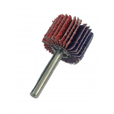 ABRA BETA RUOTA ABRASIVA LAMELLARE IN TELA CERAMICATO MM. 60x30 GAMBO 6 GR. 60