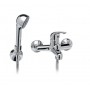 MISCELATORE GRUPPO VASCA MONOCOMANDO IN OTTONE CROMATO CON DUPLEX PRINCE