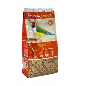 BONUS GOLD MANGIME COMPLETO PER UCCELLI ESOTICI GR. 750 BONUS GOLD MANGIME COMPLETO PER UCCELLI ESOTICI GR. 750
