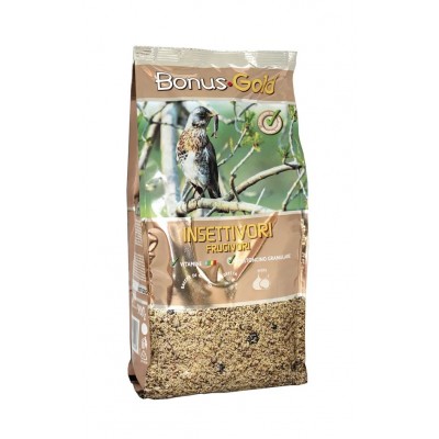 BONUS GOLD PASTONCINO PER UCCELLI INSETTIVORI FRUGIVORI GINEPRO GR. 900