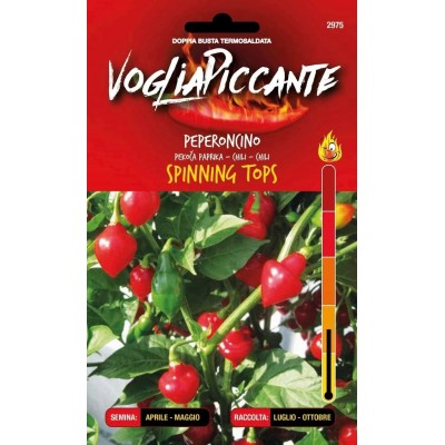 VOGLIA PICCANTE SEMI DI PEPERONCINO PICCANTE SPINNING TOPS