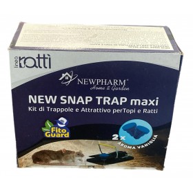 NEWPHARM NEW SNAP TRAP MAXI TRAPPOLA PER TOPI CON ATTRATTIVO PZ. 1 NEWPHARM NEW SNAP TRAP MAXI TRAPPOLA PER TOPI CON ATTRATTIVO PZ. 1