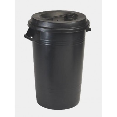BIDONE NETTEZZA URBANA SENZA COPERCHIO lt 70 NERO