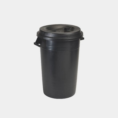 BIDONE NETTEZZA URBANA SENZA COPERCHIO lt 100 NERO
