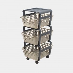 CARRELLINO PORTAOGGETTI CON RUOTE MODULA COLORE TORTORA Cm. 41,5x29x75h. CARRELLINO PORTAOGGETTI CON RUOTE MODULA COLORE TORTORA Cm. 41,5x29x75h.