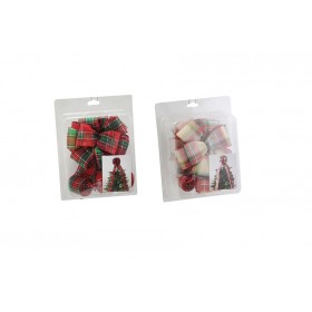 FIOCCO PUNTALE PER ALBERO DI NATALE CON CASCATA CM. 250 SCOZZESE COLORE ASSORTITO FIOCCO PUNTALE PER ALBERO DI NATALE CON CASCATA CM. 250 SCOZZESE COLORE ASSORTITO