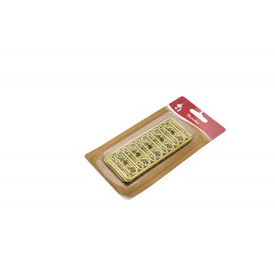 GANCI DI PLASTICA PER APPENDI SFERE COLORE ORO PZ. 30
