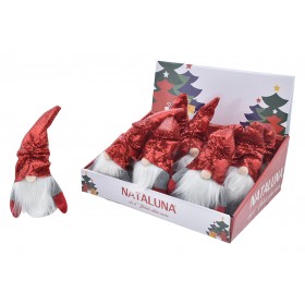 GNOMO PER ADDOBBO  NATALIZIO CM. 8x22 DI COLORE ROSSO GNOMO PER ADDOBBO  NATALIZIO CM. 8x22 DI COLORE ROSSO