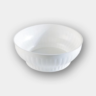 INSALATIERA IN PLASTICA COSTOLATA DIAM. 14 COLORE BIANCO