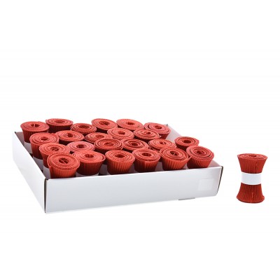 NASTRO NATALIZIO PER DECORO COLORE ROSSO CM. 12 MT.1,8