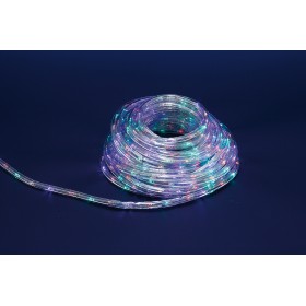 NATALUNA TUBO LUMINOSO 240LED USO ESTERNO MULTICOLO CON GIOCHI MT. 10 NATALUNA TUBO LUMINOSO 240LED USO ESTERNO MULTICOLO CON GIOCHI MT. 10