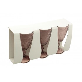 SET 3 CALICI DI VETRO M.12T1 COLORE ROSA ML. 250 SET 3 CALICI DI VETRO M.12T1 COLORE ROSA ML. 250