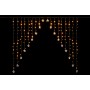 TENDA LUMINOSA NATALIZIA A STELLE 437 LED FLASH LUCE CALDA MT. 3x3h.
