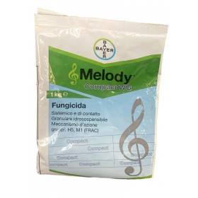BAYER MELODY COMPACT WG FUNGICIDA SISTEMICO A BASE DI Iprovalicarb E rame metallo KG. 1 BAYER MELODY COMPACT WG FUNGICIDA SISTEMICO A BASE DI Iprovalicarb E rame metallo KG. 1