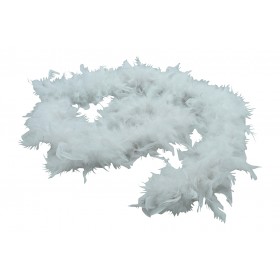 BOA PIUMATO PER DECORAZIONE NATALIZIA CM. 180 GR. 50 COLORE BIANCO BOA PIUMATO PER DECORAZIONE NATALIZIA CM. 180 GR. 50 COLORE BIANCO
