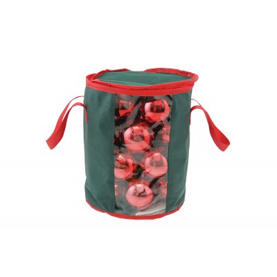 BORSA PORTA LUCI E SFERE DI NATALE CM. 25x25x30 M.021 COLORE VERDE