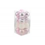 BOX 16 SFERE PALLINE DI NATALE CM. 8 DECORO LUCIDO/MAT COLORE ROSA