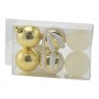 BOX 6 SFERE PALLINE DI NATALE CM. 5 DECORO LUCID/MAT COLORE ORO
