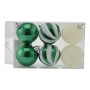 BOX 6 SFERE PALLINE DI NATALE CM. 5 DECORO LUCID/MAT COLORE VERDE