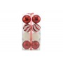BOX 8 SFERE PALLINE DI NATALE CM. 10 DECORO LUCID/MAT COLORE ROSSO