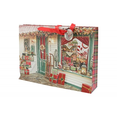 BUSTA REGALO DI NATALE GR. 210 CM. 45,5x10,5x33 DES.04