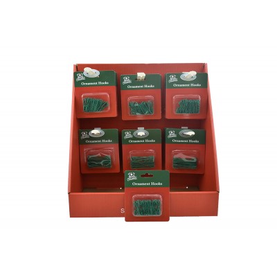 GANCI PER APPENDINO ALBERO COLORE VERDE CM. 3,5 6,5 PZ. 50