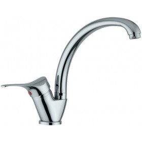 MISCELATORE MONOCOMANDO LAVELLO CANNA ALTA IN OTTONE CROMATO MISCELATORE MONOCOMANDO LAVELLO CANNA ALTA IN OTTONE CROMATO