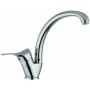 MISCELATORE MONOCOMANDO LAVELLO CANNA ALTA IN OTTONE CROMATO