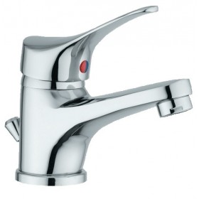 MISCELATORE PER LAVABO MONOCOMANDO IN OTTONE CROMATO MISCELATORE PER LAVABO MONOCOMANDO IN OTTONE CROMATO