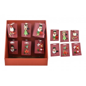 MOLLETTINE PER I CAPELLI NATALE 6 FORME ASSORTITE MOLLETTINE PER I CAPELLI NATALE 6 FORME ASSORTITE