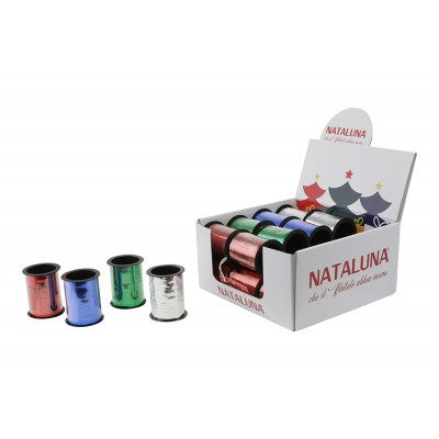 NATALUNA ROCCHETTO NASTRO COLORE ASSORTITI mm. 5x20mt.