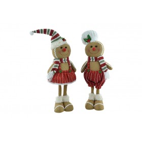 OMINO DI NATALE PAN DI ZENZERO BOY&GIRL CM. 29x16x34 OMINO DI NATALE PAN DI ZENZERO BOY&GIRL CM. 29x16x34